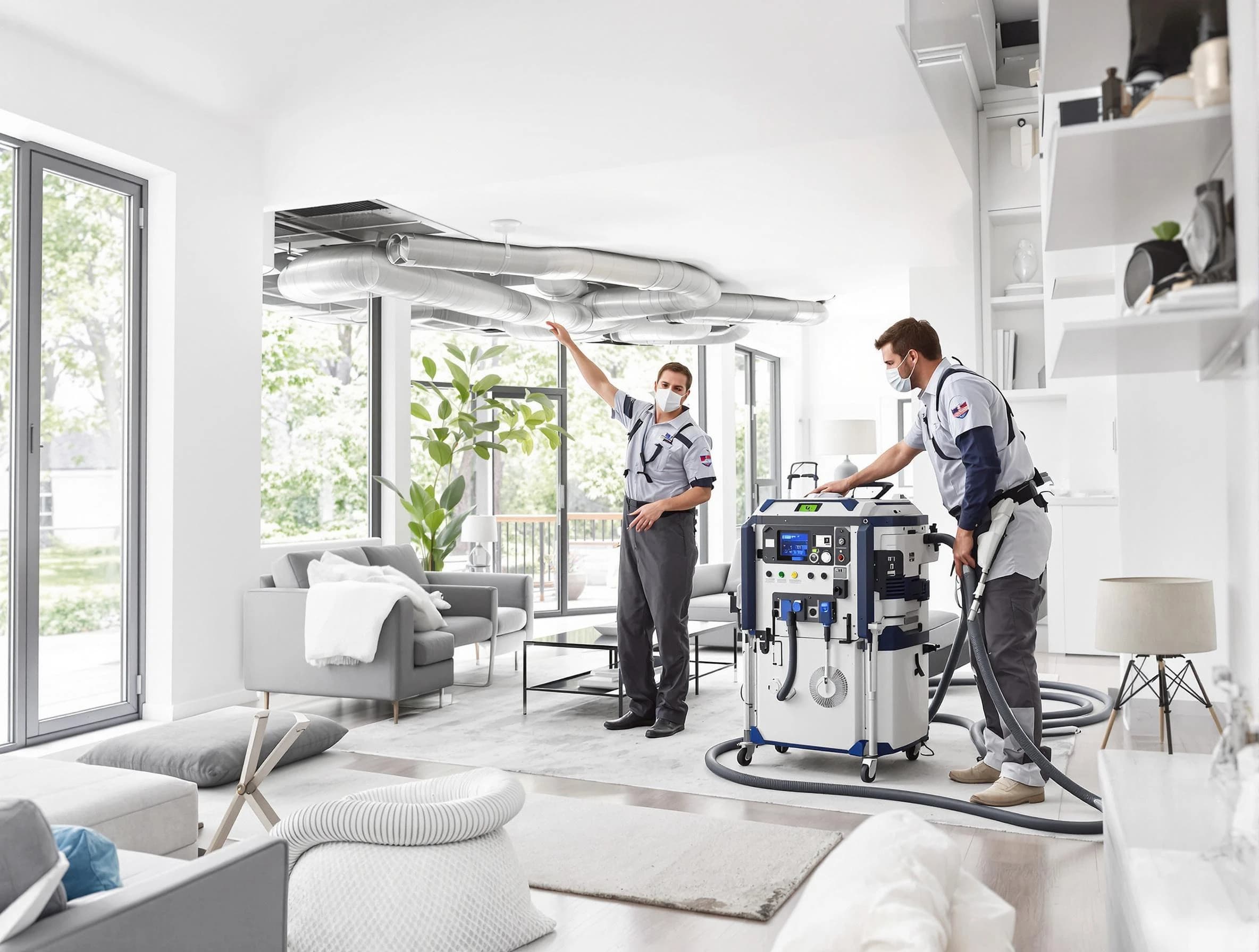 Westford Air Duct Cleaning professional conducting pure air duct cleaning with state-of-the-art equipment in Westford