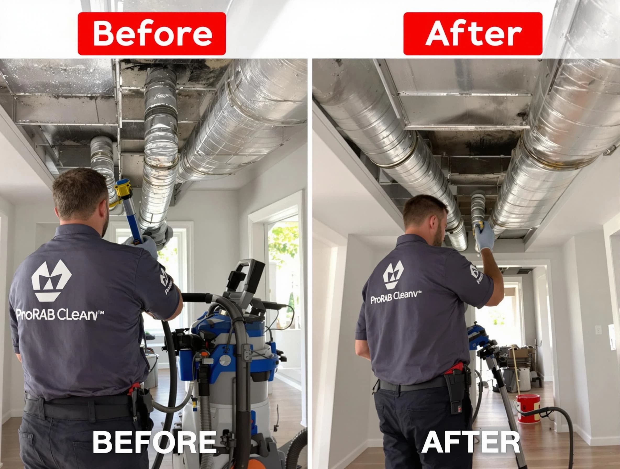 Westford Air Duct Cleaning expert performing thorough residential duct cleaning in a Westford home