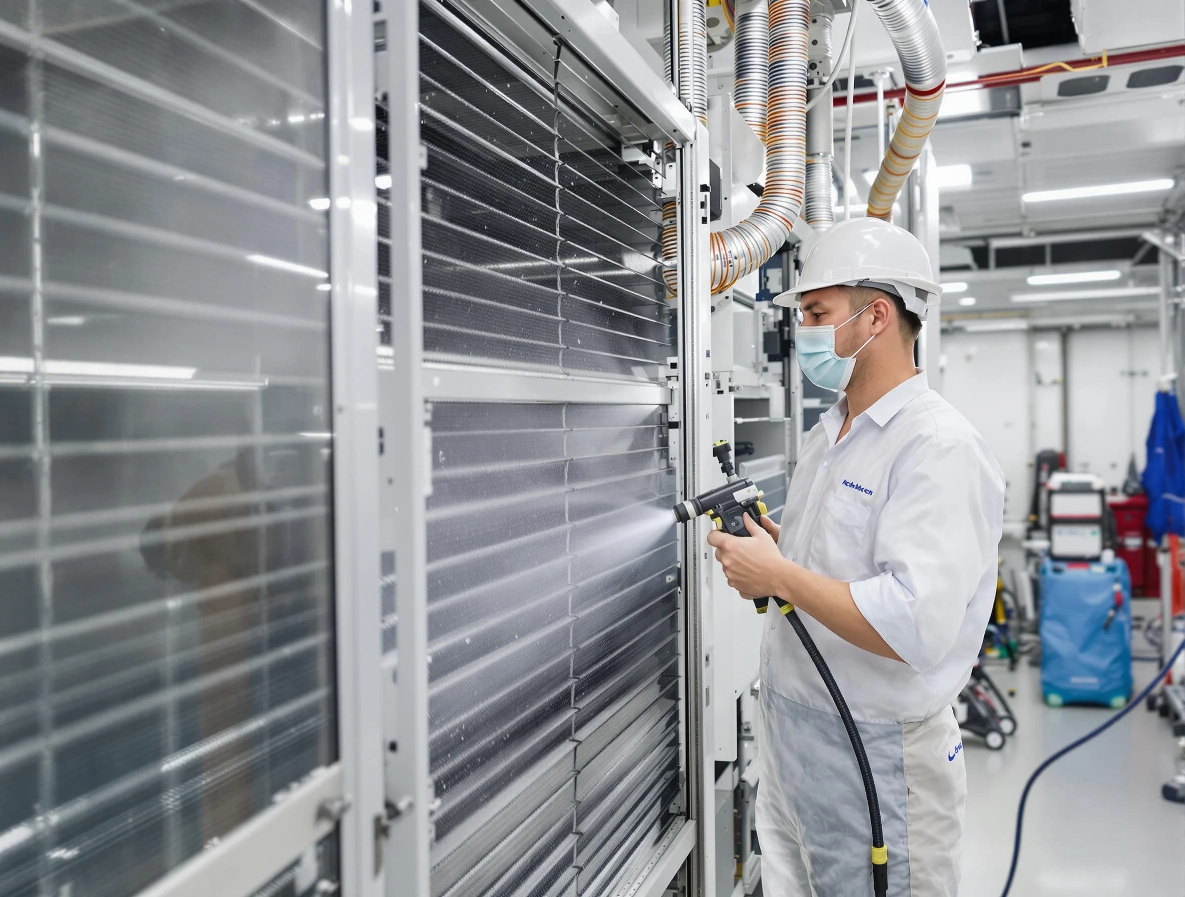 Professional AC coil cleaning by Westford Air Duct Cleaning in Westford