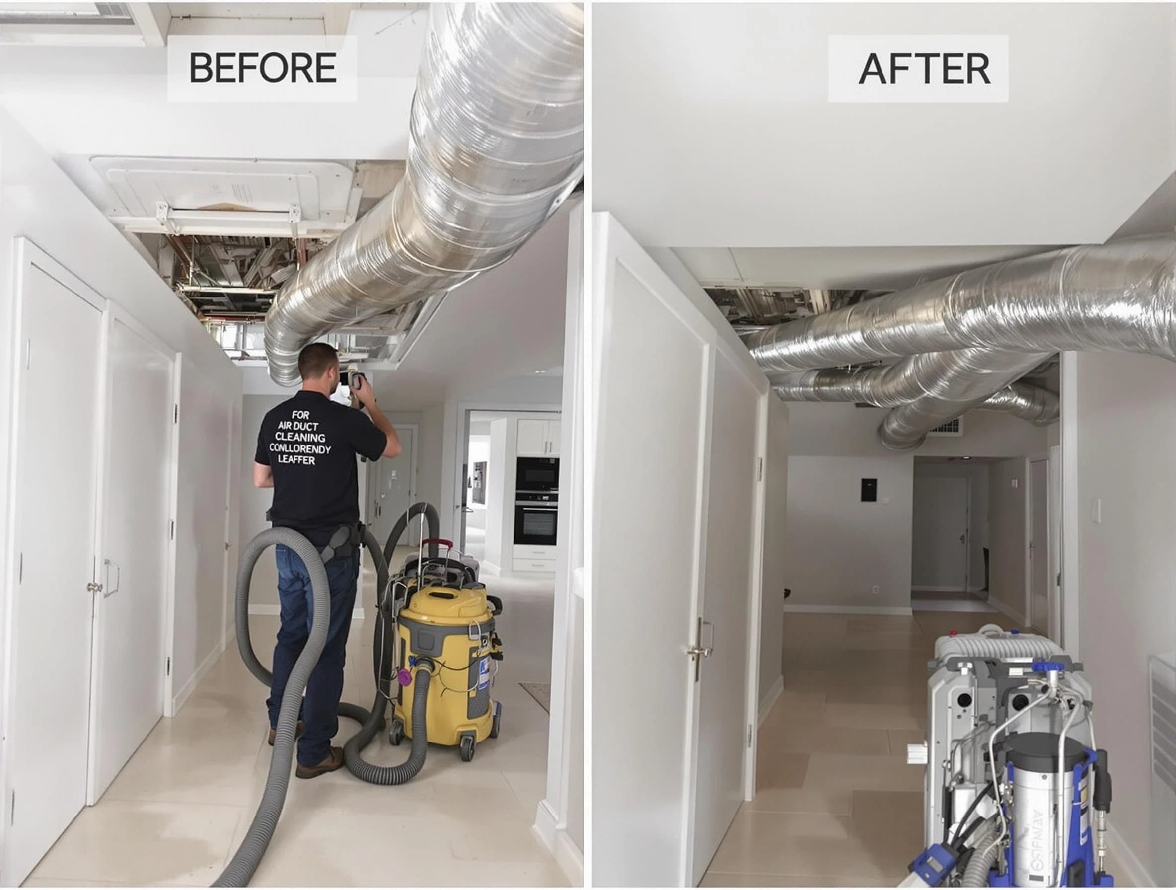 Westford Air Duct Cleaning professional performing thorough air duct cleaning in Westford