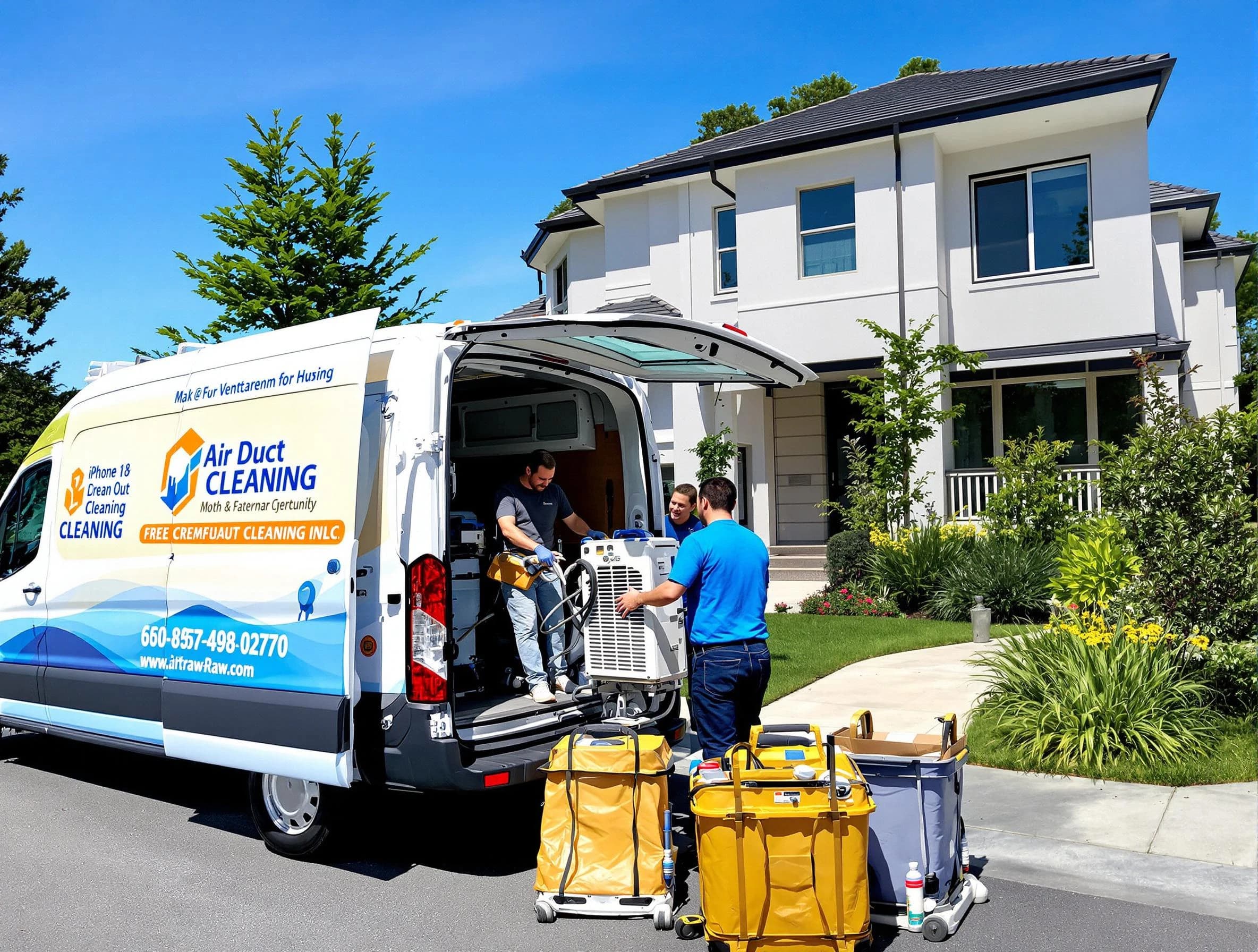 Westford Air Duct Cleaning technician performing professional air duct cleaning in Westford